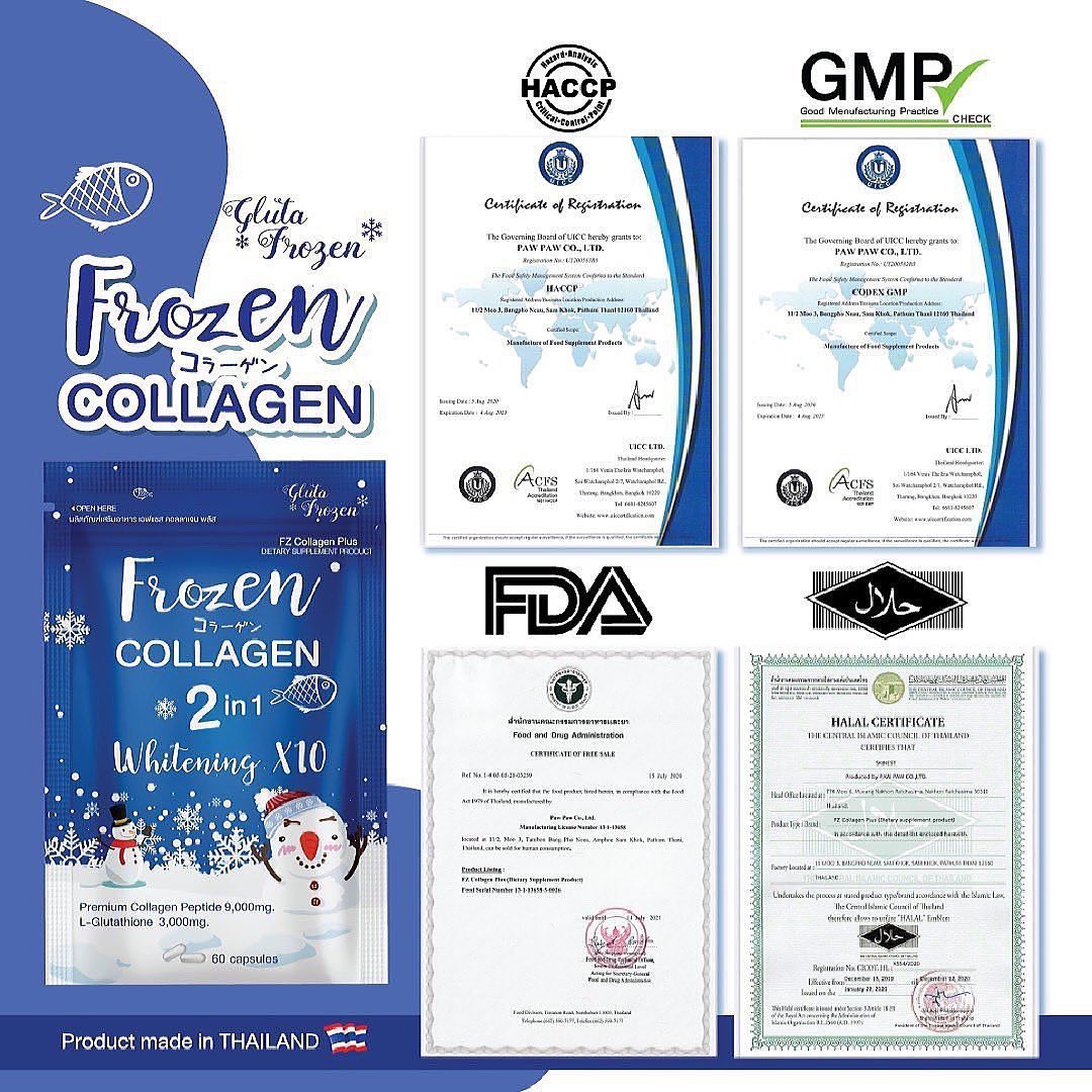 Frozen Collagen Gluta 2-in-1 Skin Whitening & Nourishing Supplement