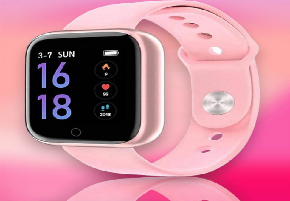 The Stylish D20 Smart Watch Pink