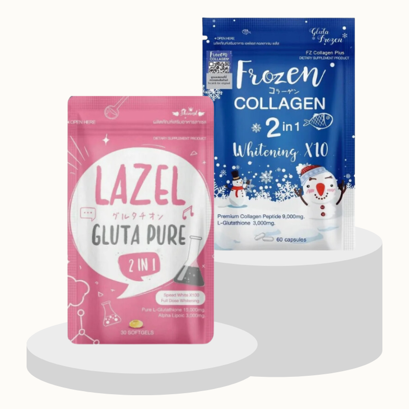 Frozen Collagen & Lazel Gluta Pure Special Offer Glow Duo Bundle