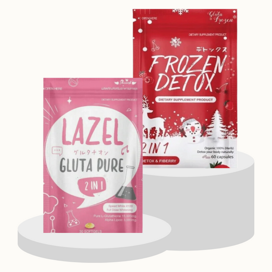 Lazel Gluta Pure & Frozen Detox Special Offer Cleanse & Duo-Bundle