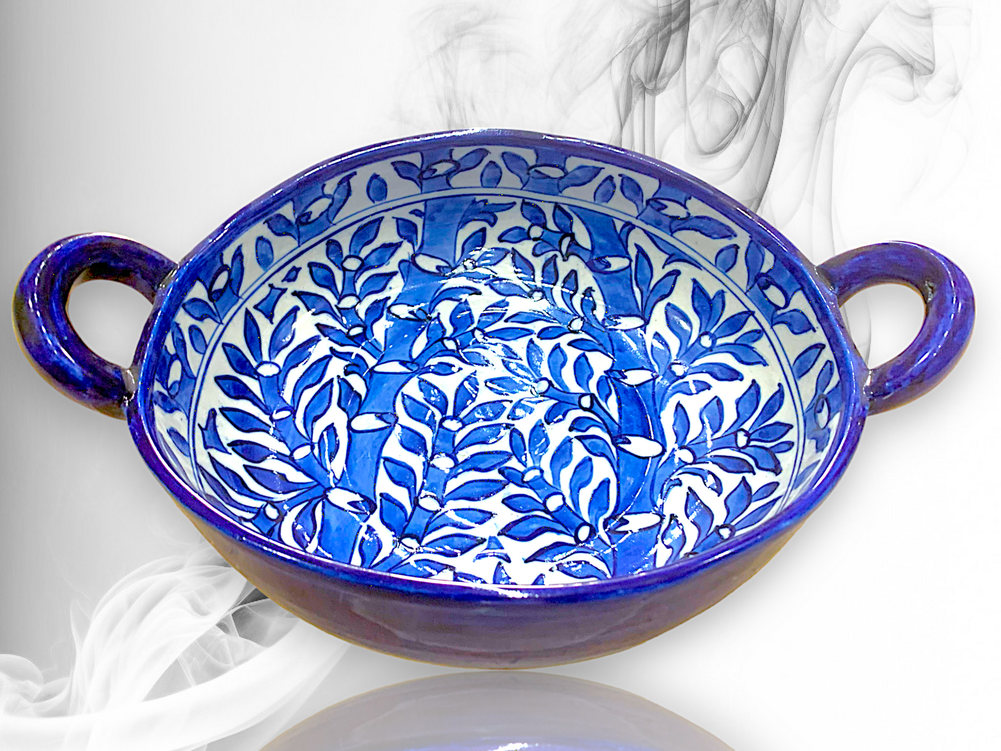 Authentic Blue Pottery Handi for Culinary Delights