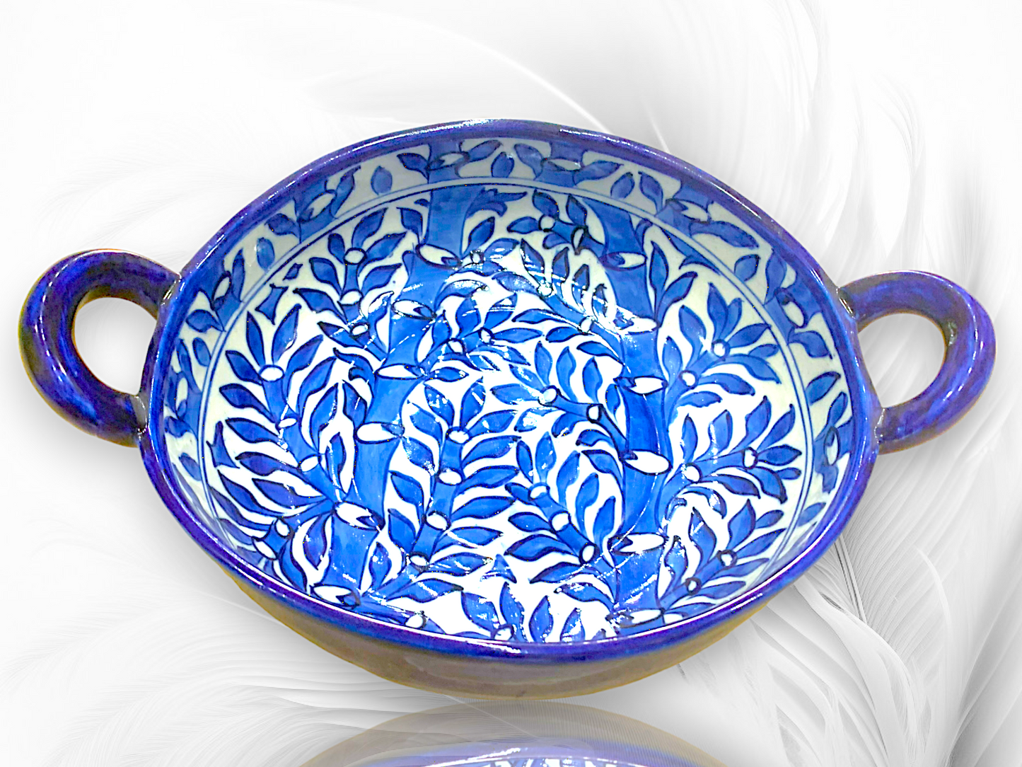 Authentic Blue Pottery Handi for Culinary Delights