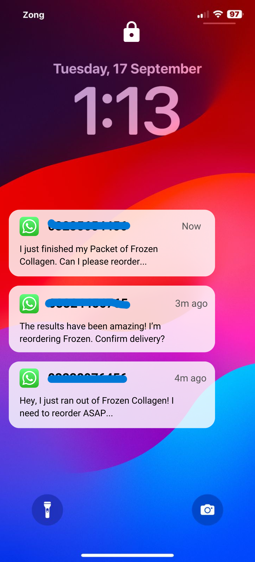 Frozen Collagen Gluta 2-in-1 Skin Whitening & Nourishing Supplement